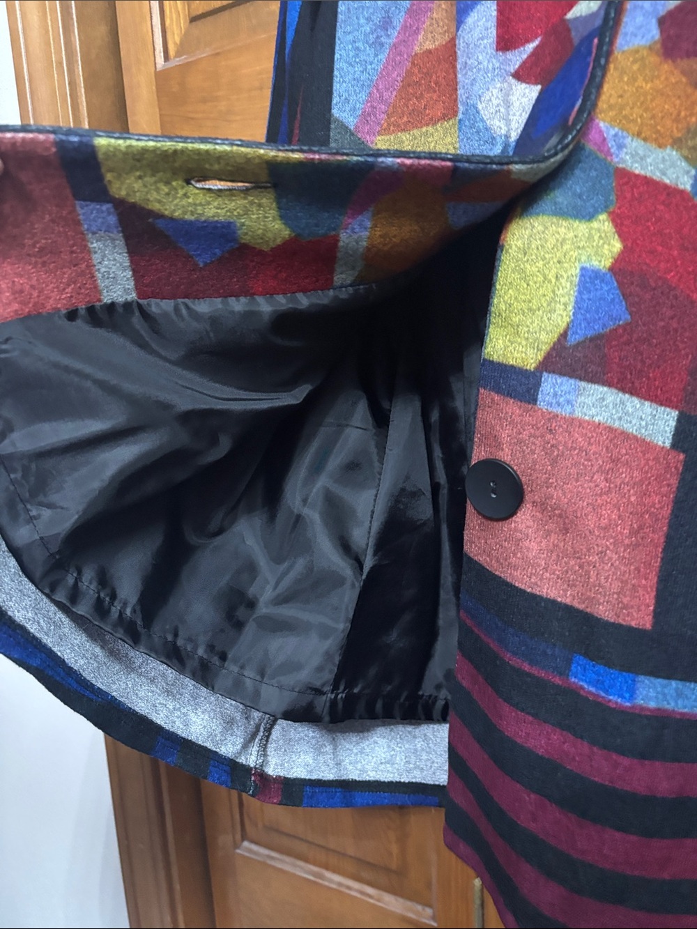 Damee Multicolor Geometric Button-Front Jacket - Picture 5 of 7
